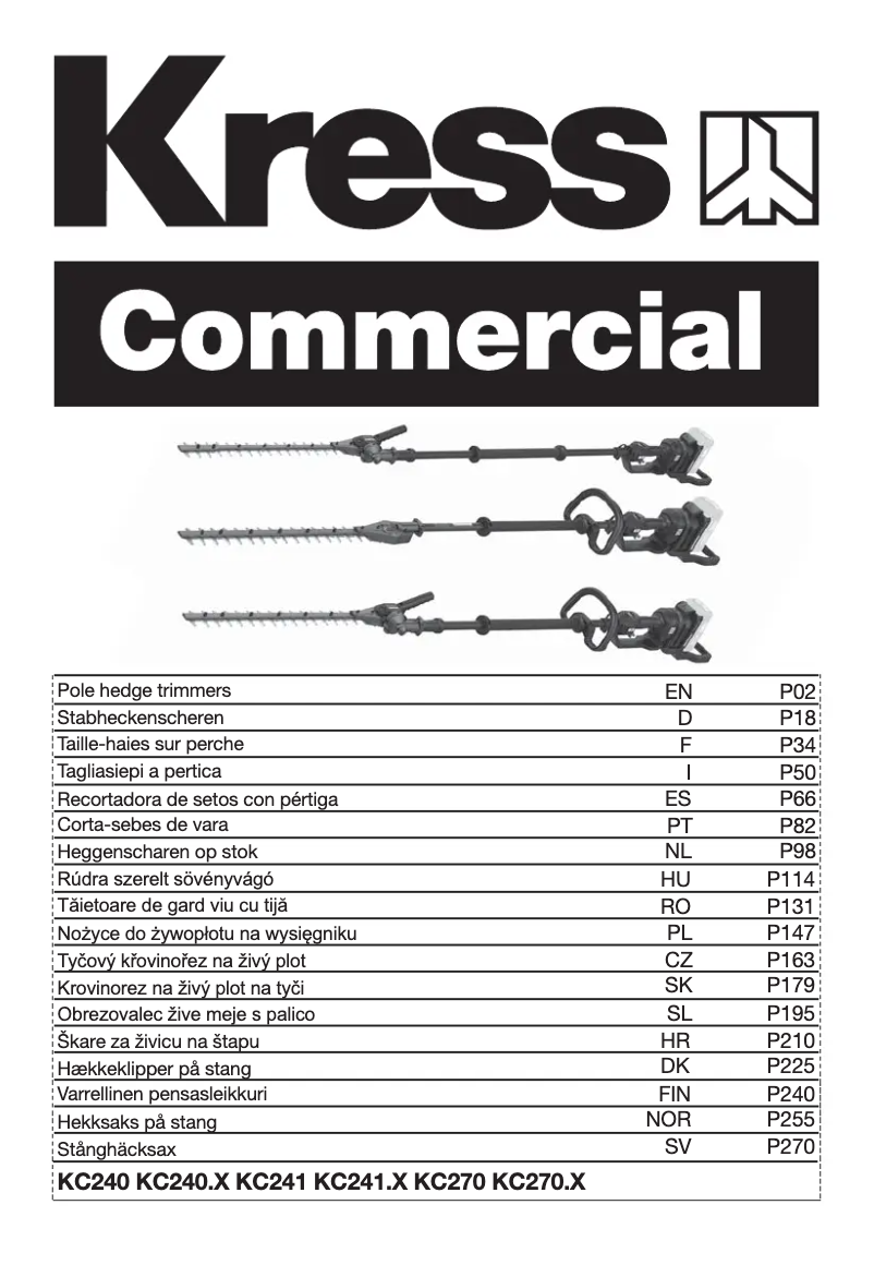 Image de la première page du manuel de l'appareil KC241.9