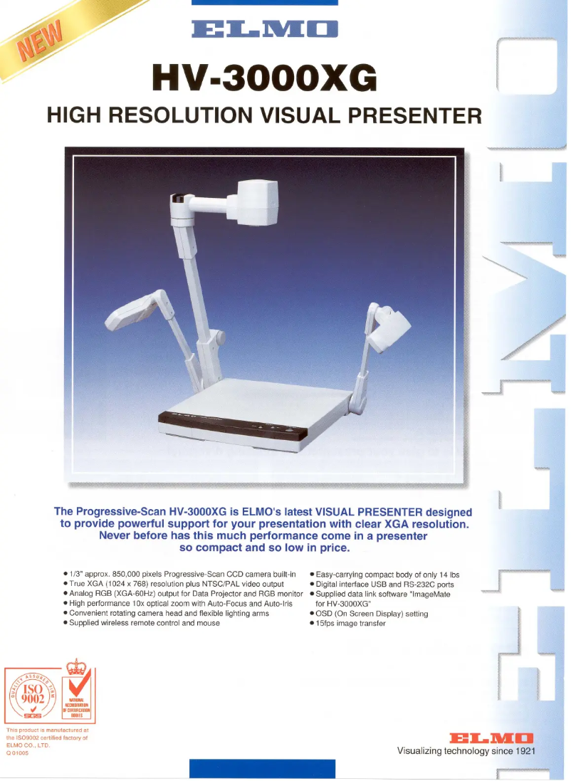 Page n°1 - Brochure Elmo HV-3000XG