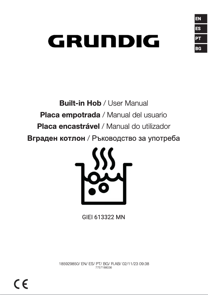 Image de la première page du manuel de l'appareil GIEI 613322 MN