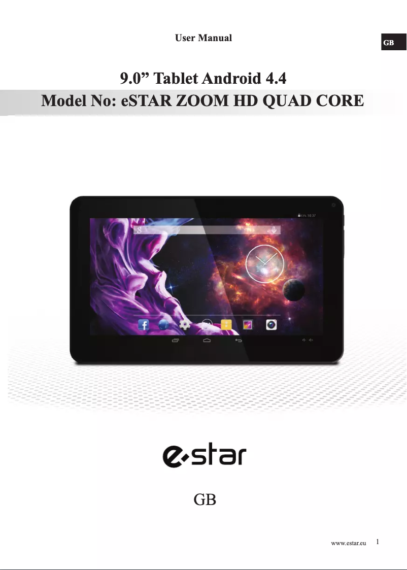 Image de la première page du manuel de l'appareil MID9044