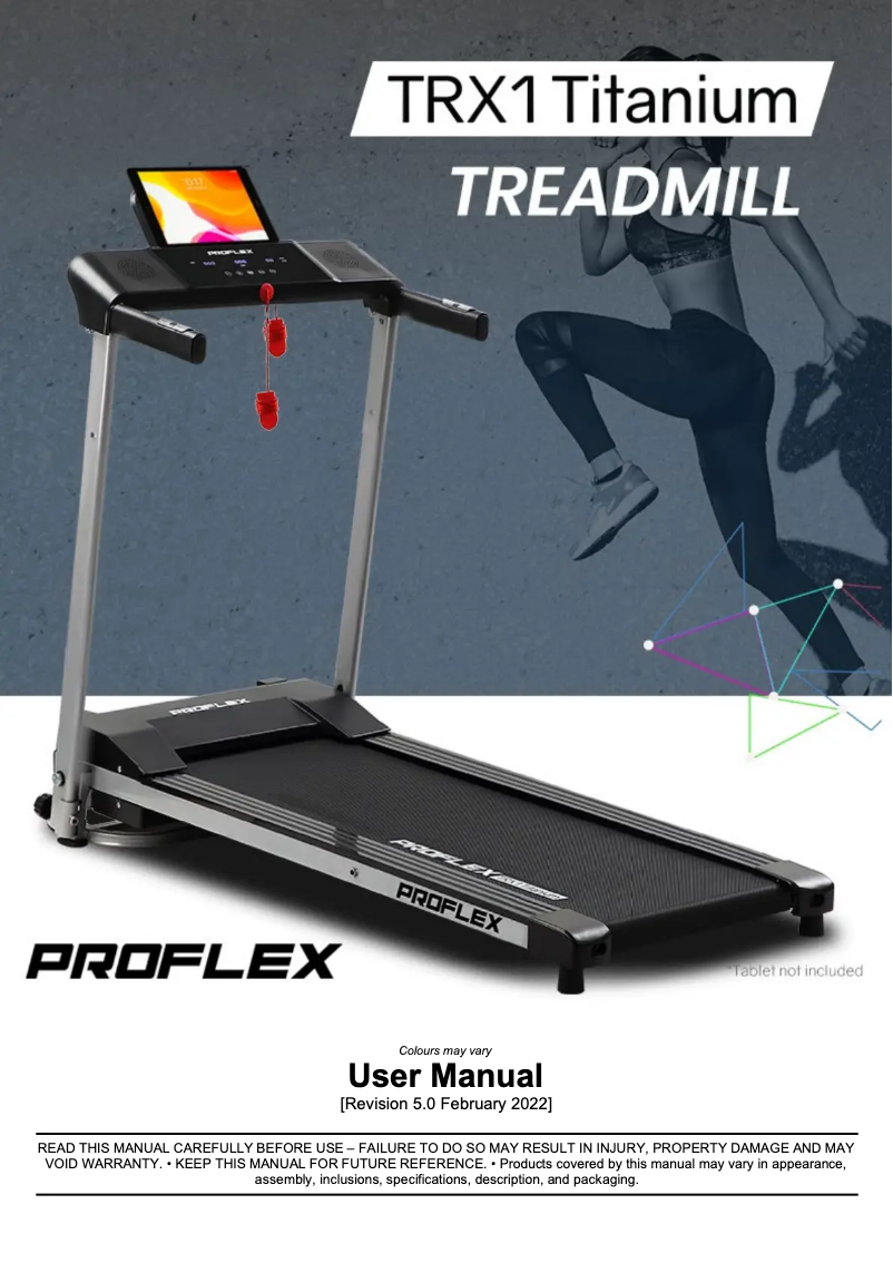 Page n°1 - Manuel utilisateur Proflex TRX1 Titanium