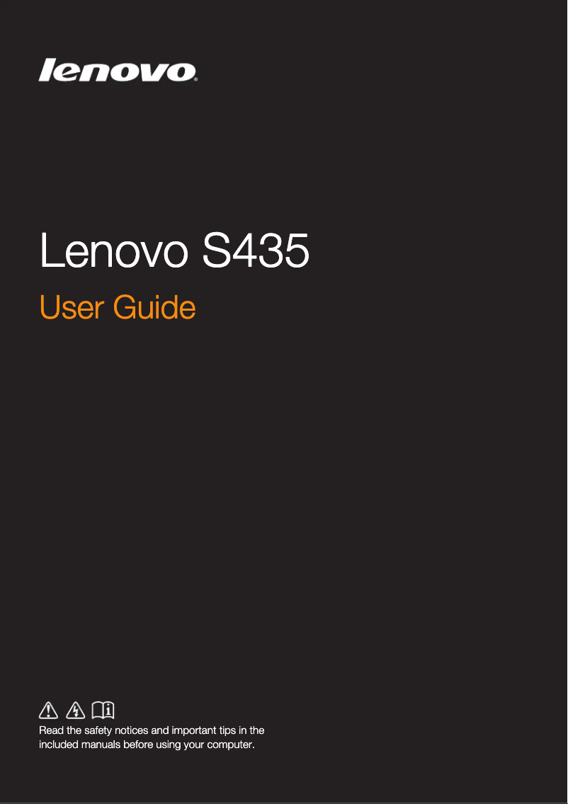 Página 1 del manual Manual de usuario Lenovo IdeaPad S435