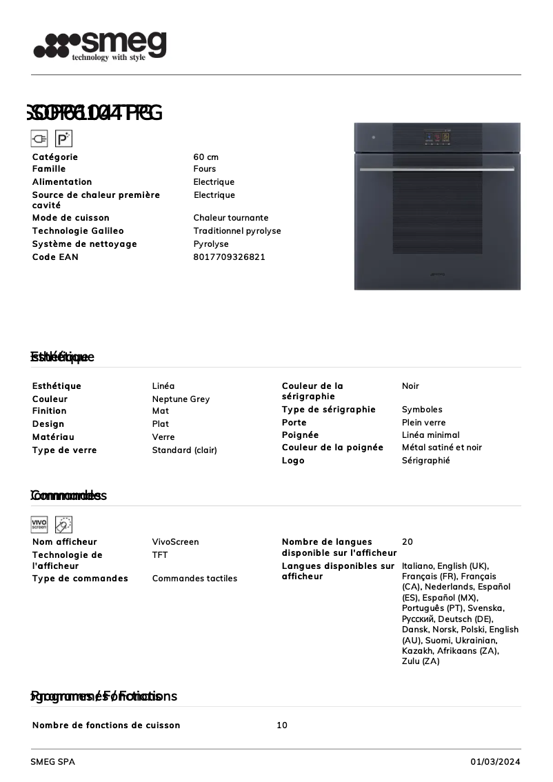 Image de la première page du manuel de l'appareil SOP6104TPG
