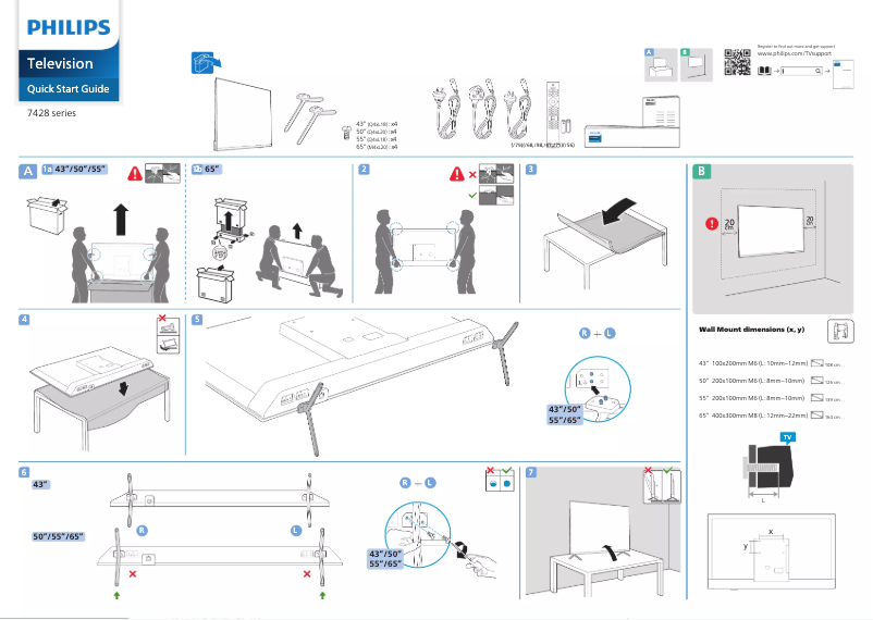Página 1 del manual Guía de inicio rápido Philips 65PUT7428