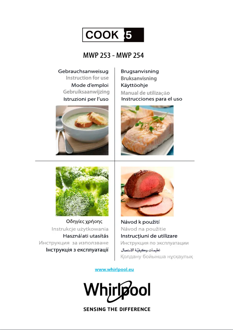 Page 1 de la notice Manuel utilisateur Whirlpool MWP 253 SB