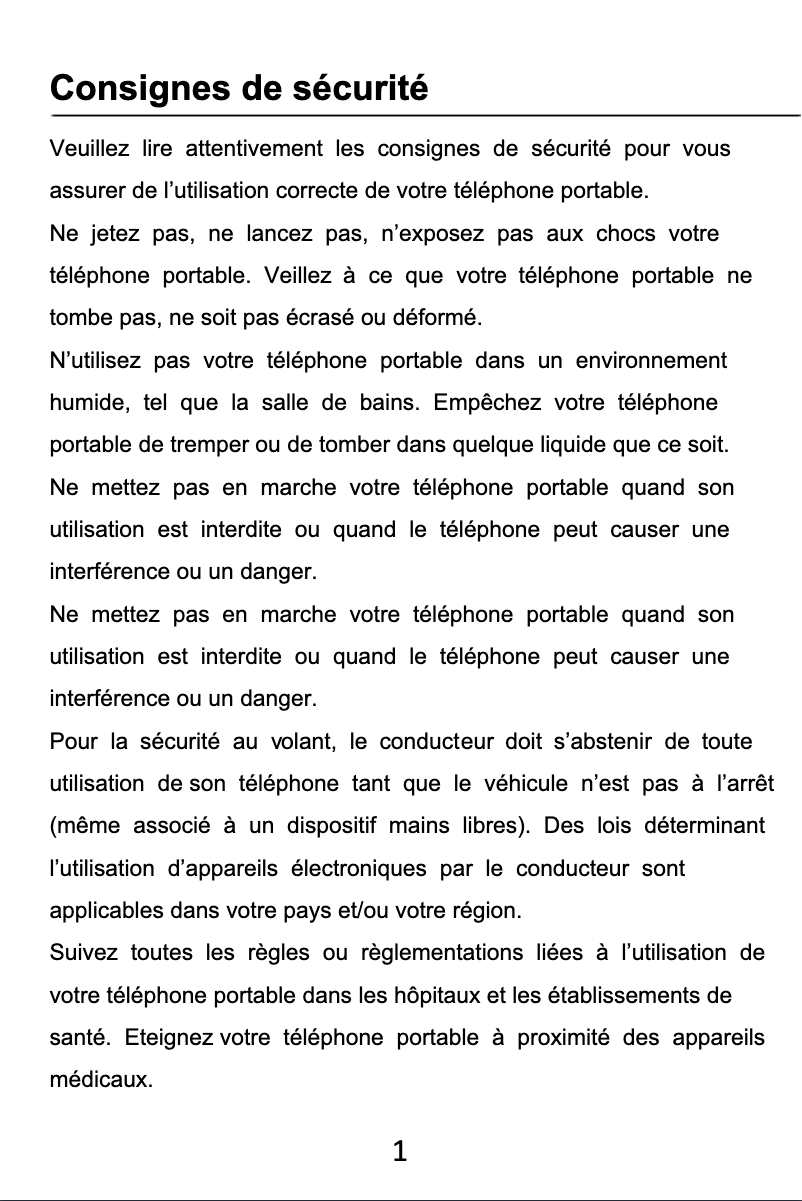 Image de la première page du manuel de l'appareil U966