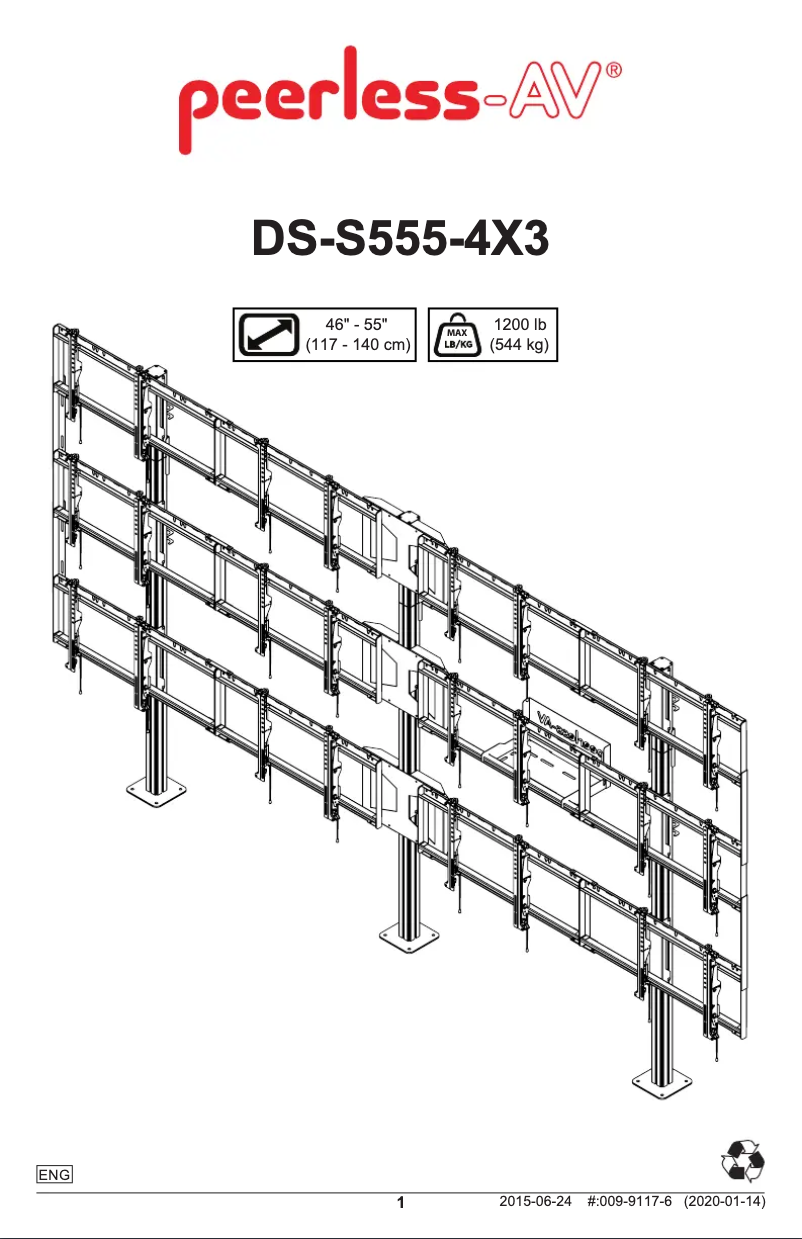 Image de la première page du manuel de l'appareil SmartMount DS-S555-4X3