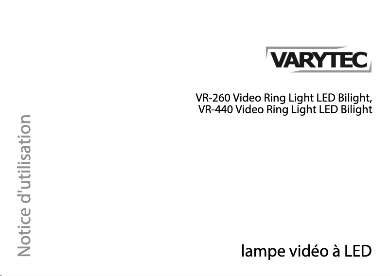 Page n°1 - Manuel utilisateur Varytec VR-440
