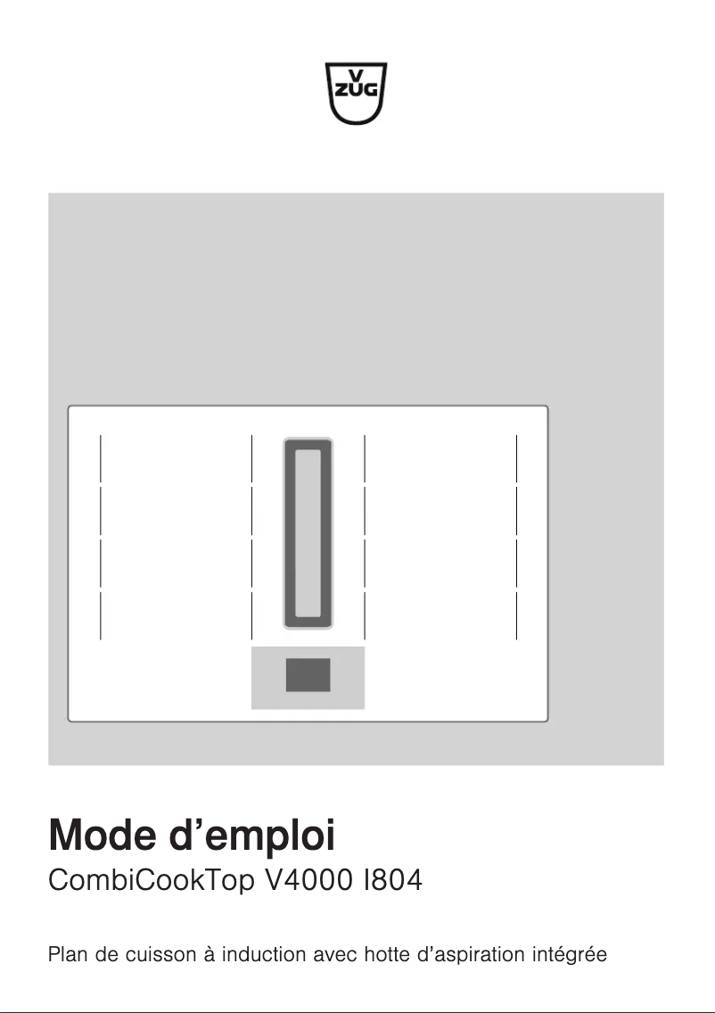 Image de la première page du manuel de l'appareil CombiCookTop V4000 I804