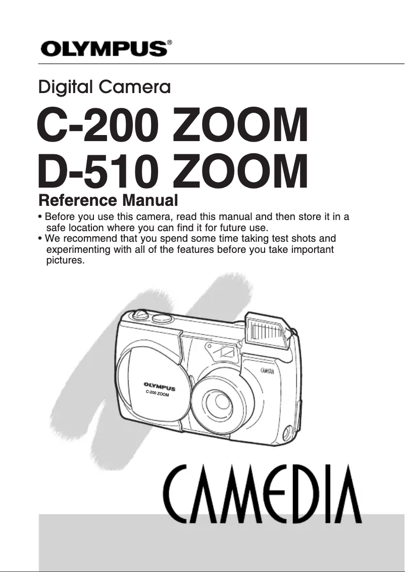 Imagen de la primera página del manual del dispositivo Camedia C-200 Zoom