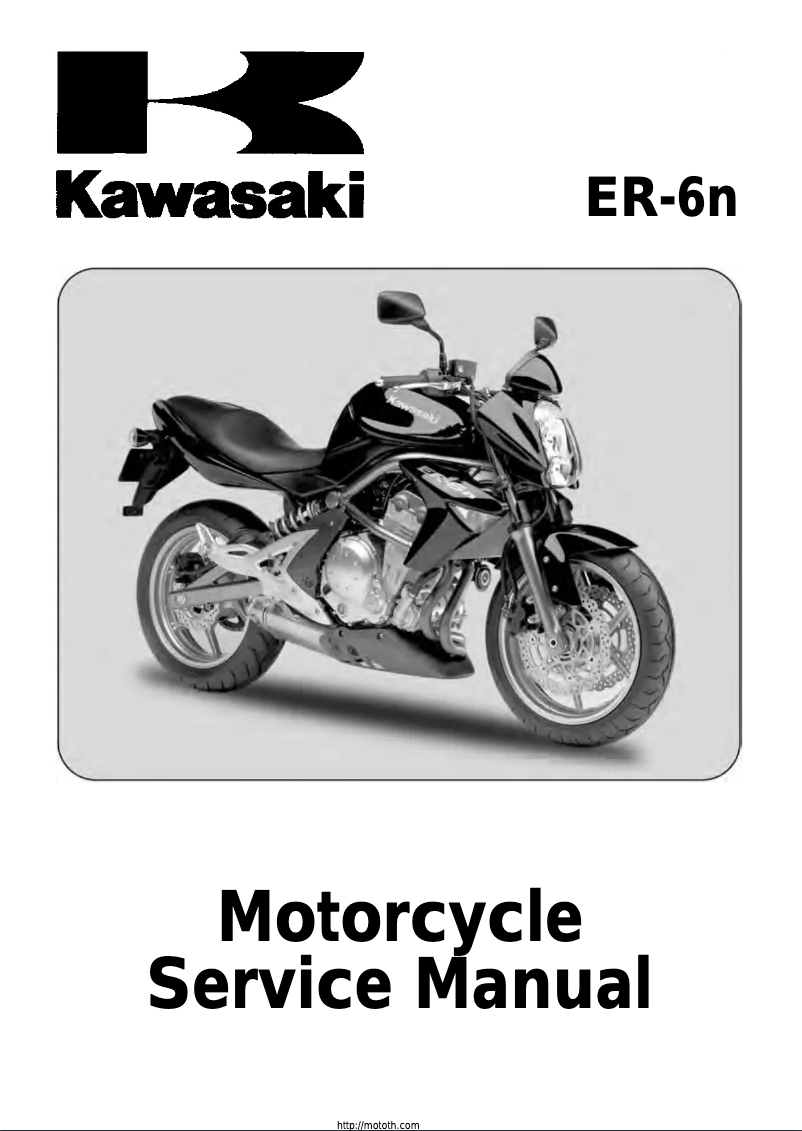 Página 1 del manual Manual de usuario Kawasaki ER-6n (2006)