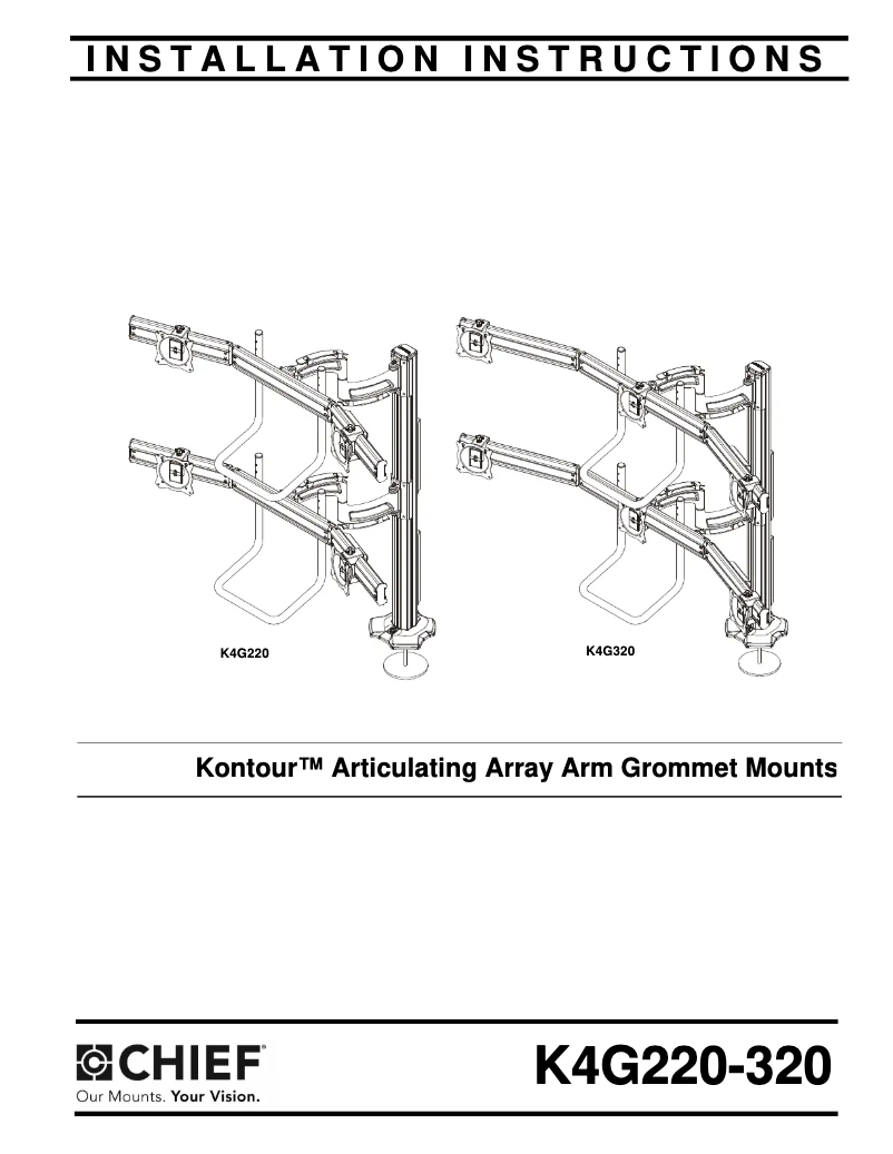 Página 1 del manual Manual de usuario Chief K4G320B
