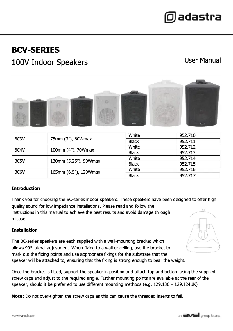 Imagen de la primera página del manual del dispositivo BC3V
