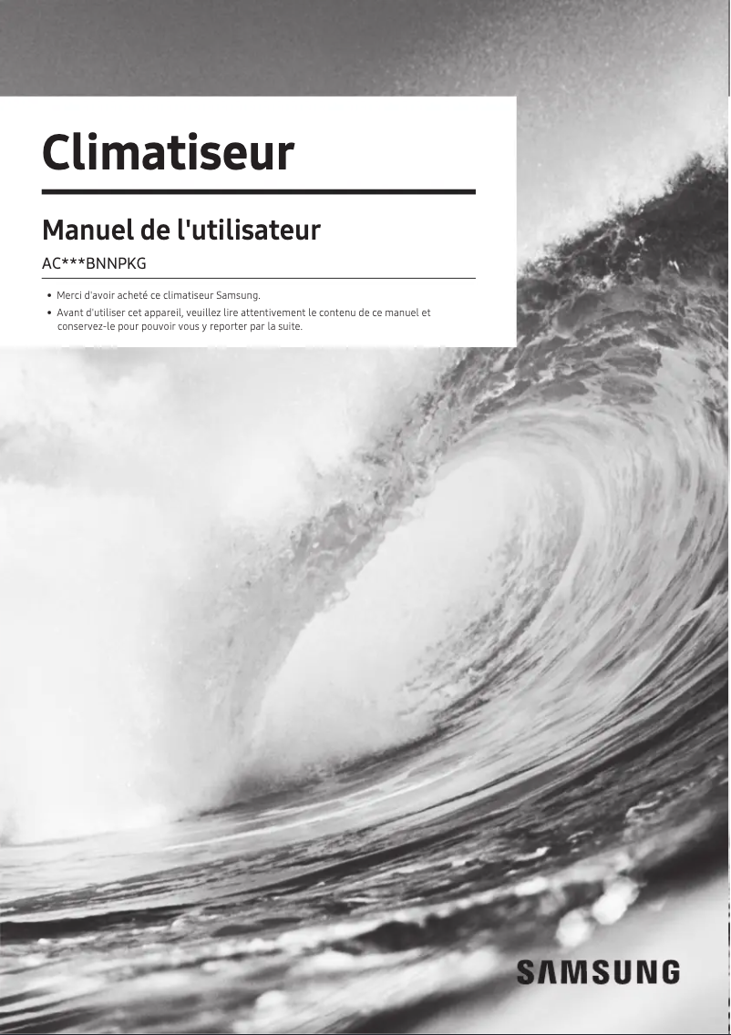 Page n°1 - Manuel utilisateur Samsung AC052BNNPKG