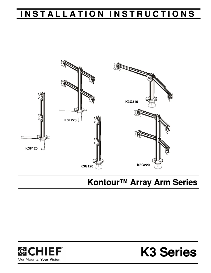 Page 1 de la notice Manuel utilisateur Chief K3G120B