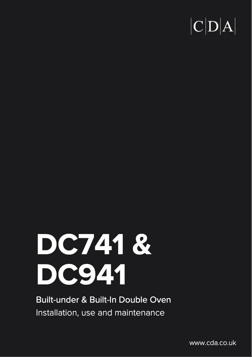 Page n°1 - Manuel utilisateur CDA DC741SS