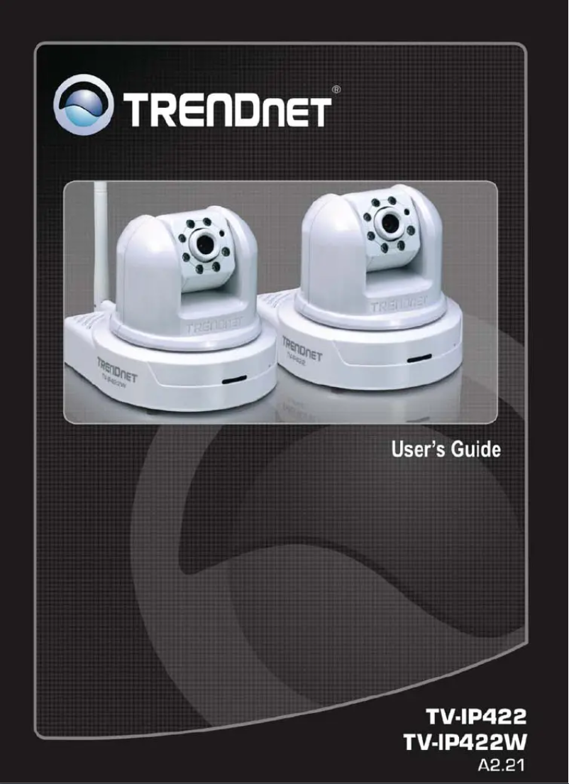 Page 1 de la notice Manuel d'utilisation et d'entretien TRENDnet TV-IP422