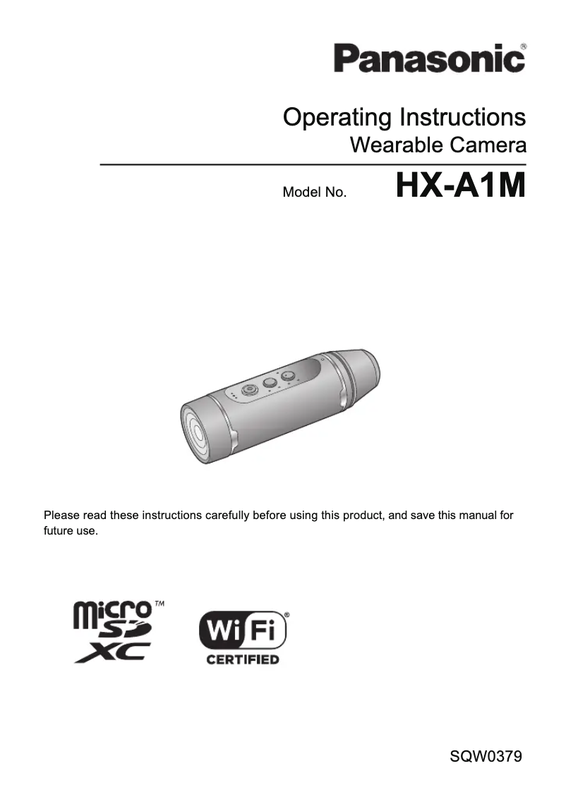 Imagen de la primera página del manual del dispositivo HX-A1MGC