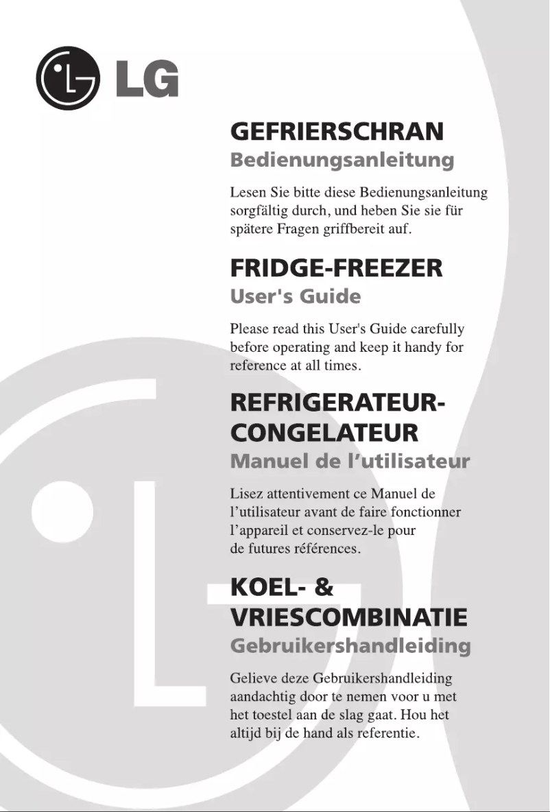 Página 1 del manual Manual de usuario LG GC-254SQW