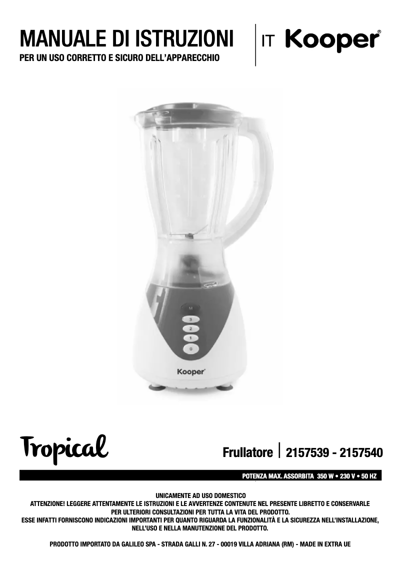 Image de la première page du manuel de l'appareil 2157539