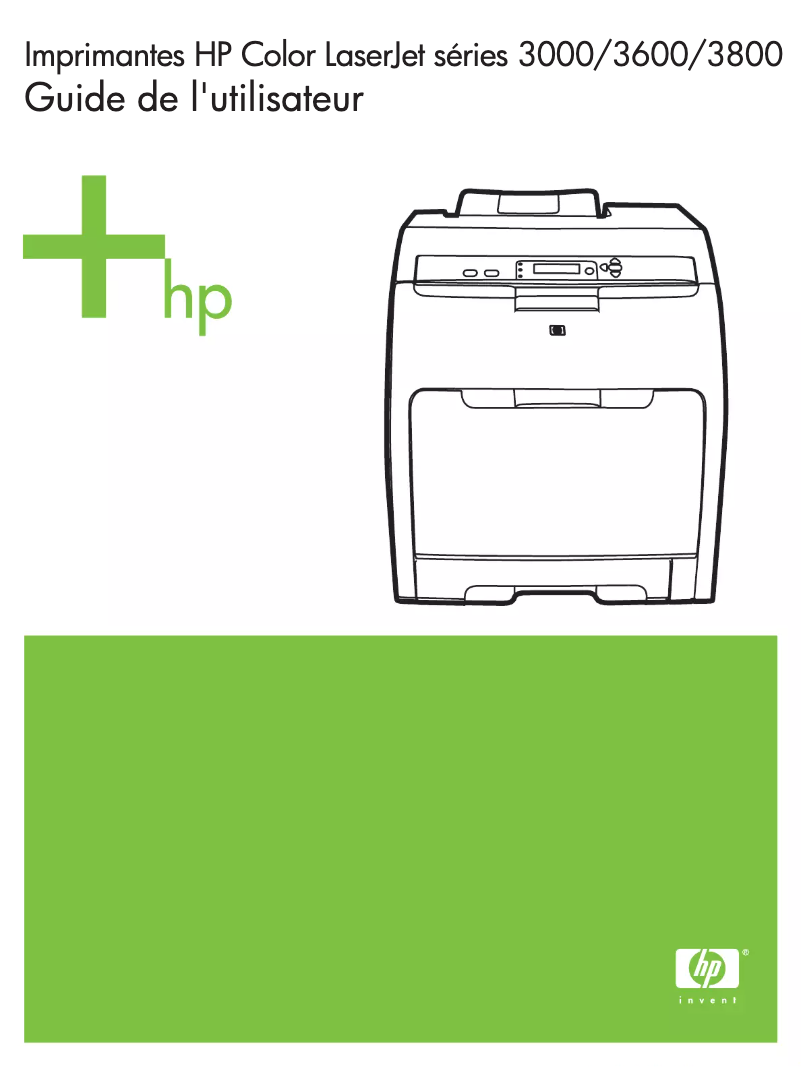 Page n°1 - Manuel utilisateur HP Color LaserJet 3600