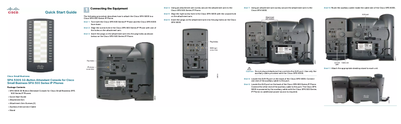 Image de la première page du manuel de l'appareil SPA 500S