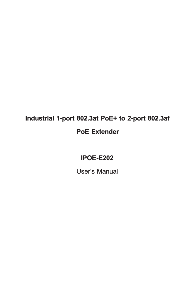 Image de la première page du manuel de l'appareil IPOE-E202