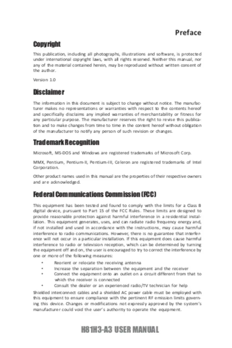 Page 1 de la notice Manuel utilisateur ECS H81H3-A3