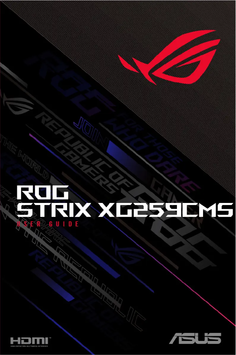 Page n°1 - Manuel utilisateur Asus ROG Strix XG259CMS