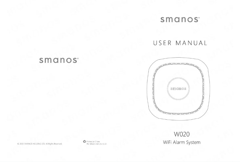 Imagen de la primera página del manual del dispositivo W020