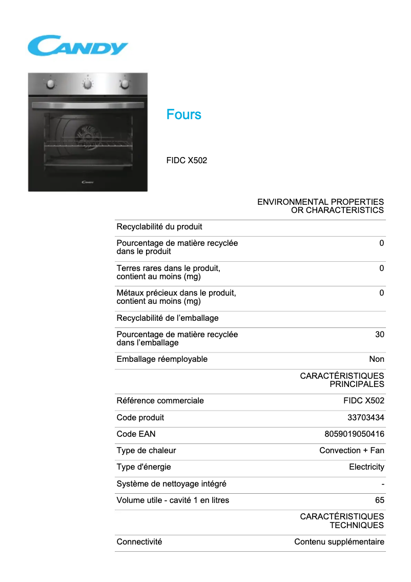 Image de la première page du manuel de l'appareil FIDC X502