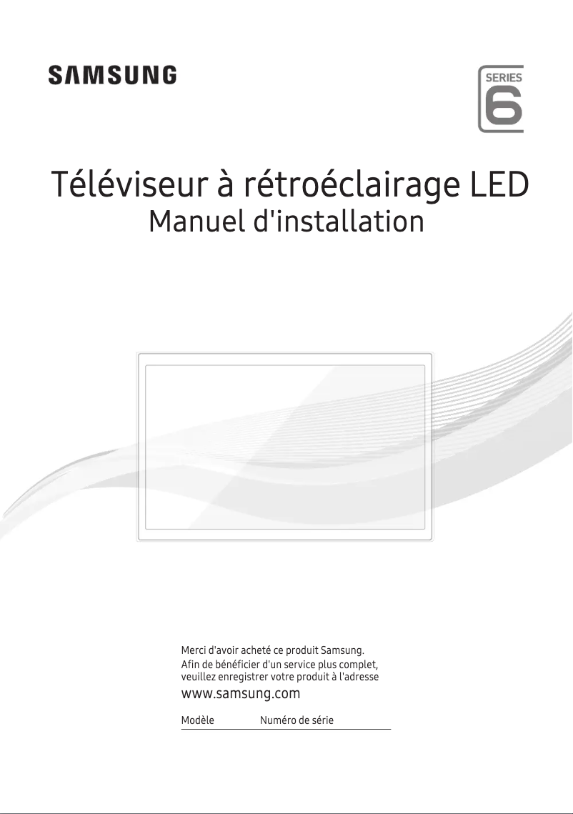Page n°1 - Manuel utilisateur Samsung HG40EE690AC