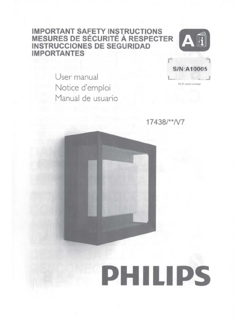 Page n°1 - Manuel utilisateur Philips Econic White and Color Ambiance