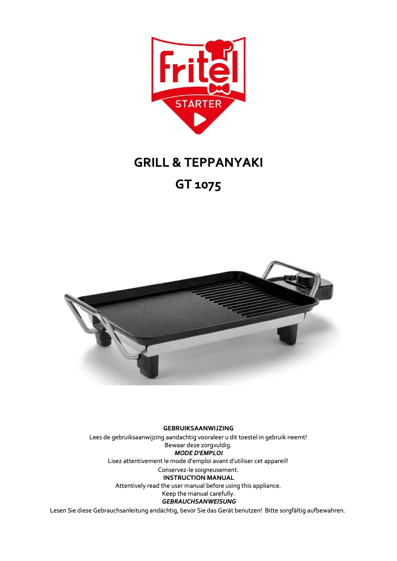 Page 1 de la notice Manuel utilisateur Fritel GT 1075