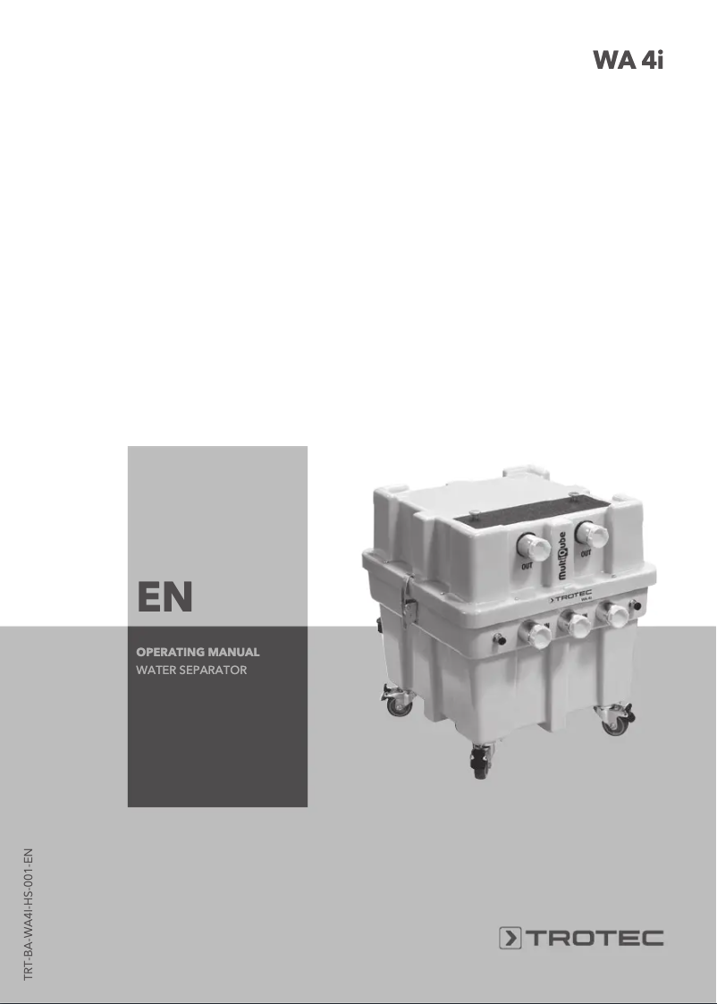 Image de la première page du manuel de l'appareil WA 4i