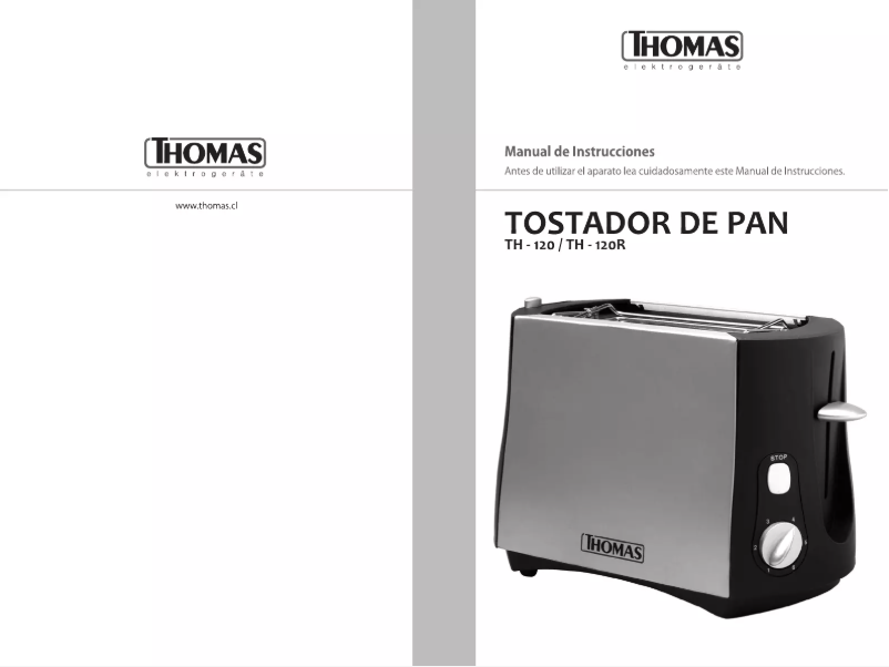 Page n°1 - Manuel utilisateur Thomas TH-120R