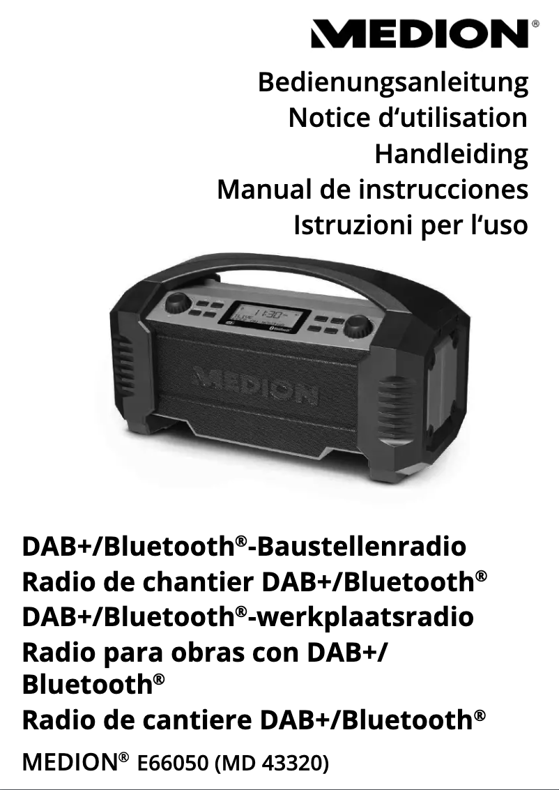 Image de la première page du manuel de l'appareil LIFE E66050 (MD 43320)