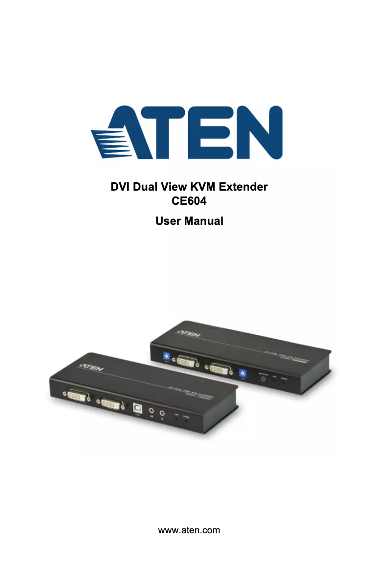 Page 1 de la notice Manuel utilisateur ATen CE604