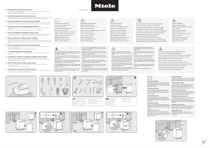 Page n°1 - Instructions / montage Miele G 5150 SCVi Active