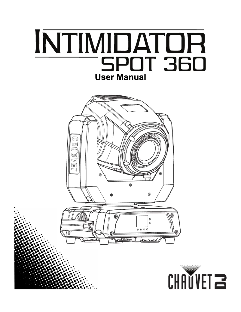 Página 1 del manual Manual de usuario Chauvet Intimidator Spot 360