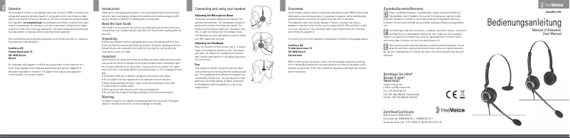 Image de la première page du manuel de l'appareil SoundPro 355 Mono UNC
