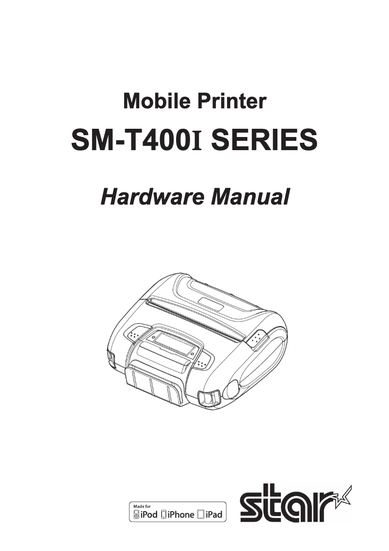 Page n°1 - Manuel utilisateur Star Micronics SM-T400i-DB50