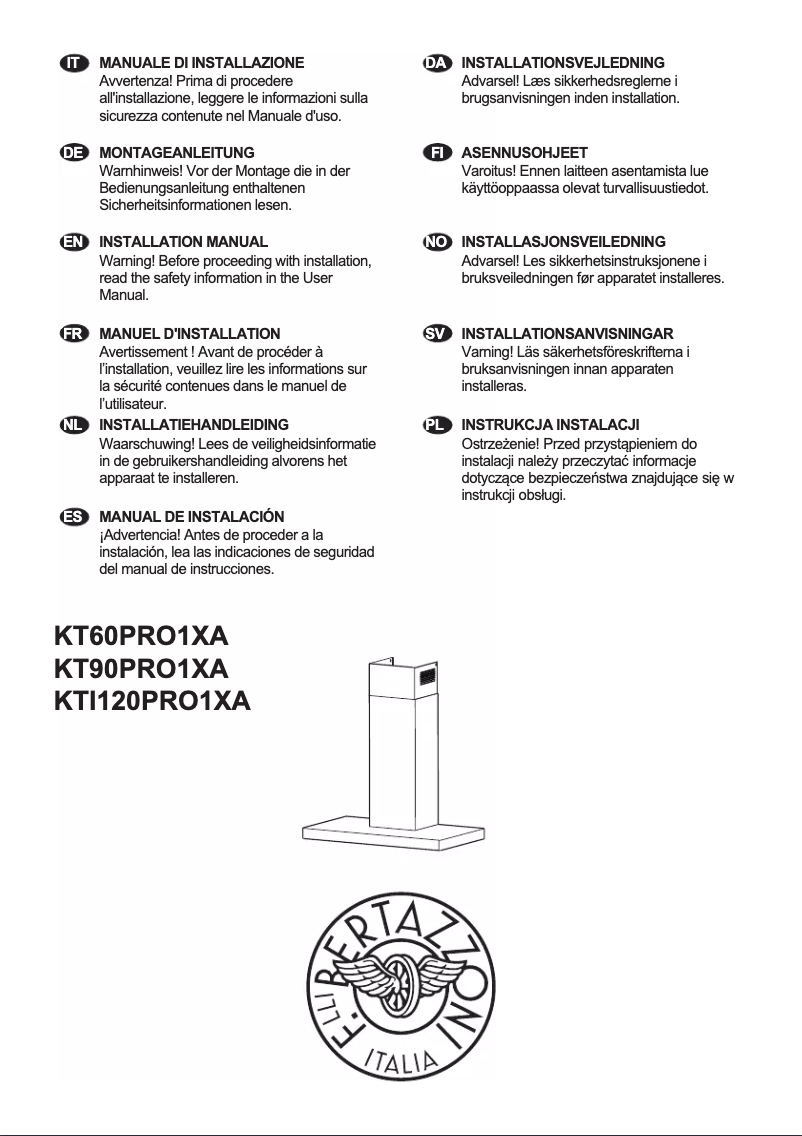 Image de la première page du manuel de l'appareil KT90PRO1XA