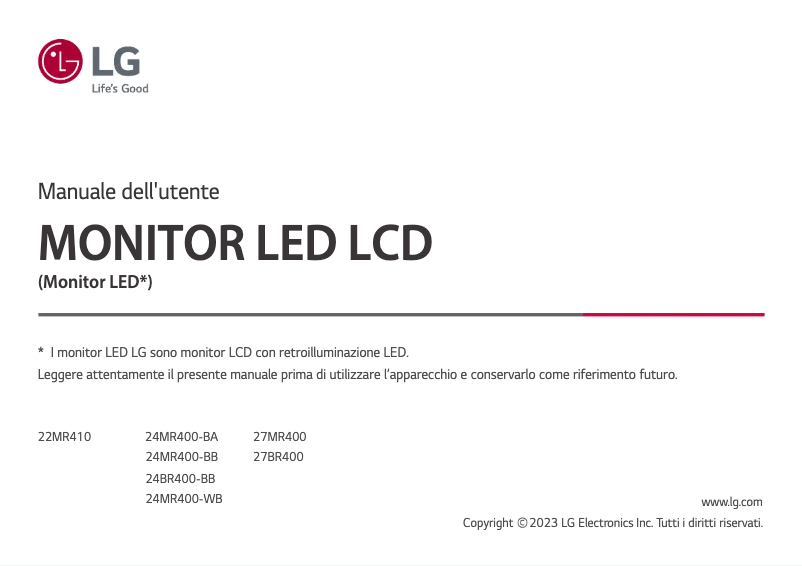 Página 1 del manual Manual de usuario LG SR-G3WU65