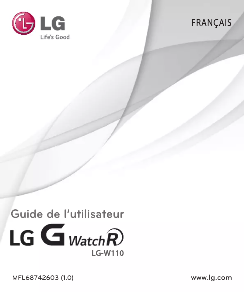 Page n°1 - Manuel utilisateur LG W110