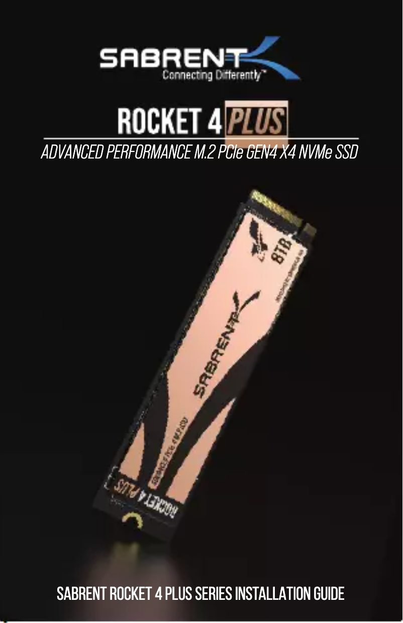 Page 1 de la notice Manuel utilisateur Sabrent Rocket 4 Plus