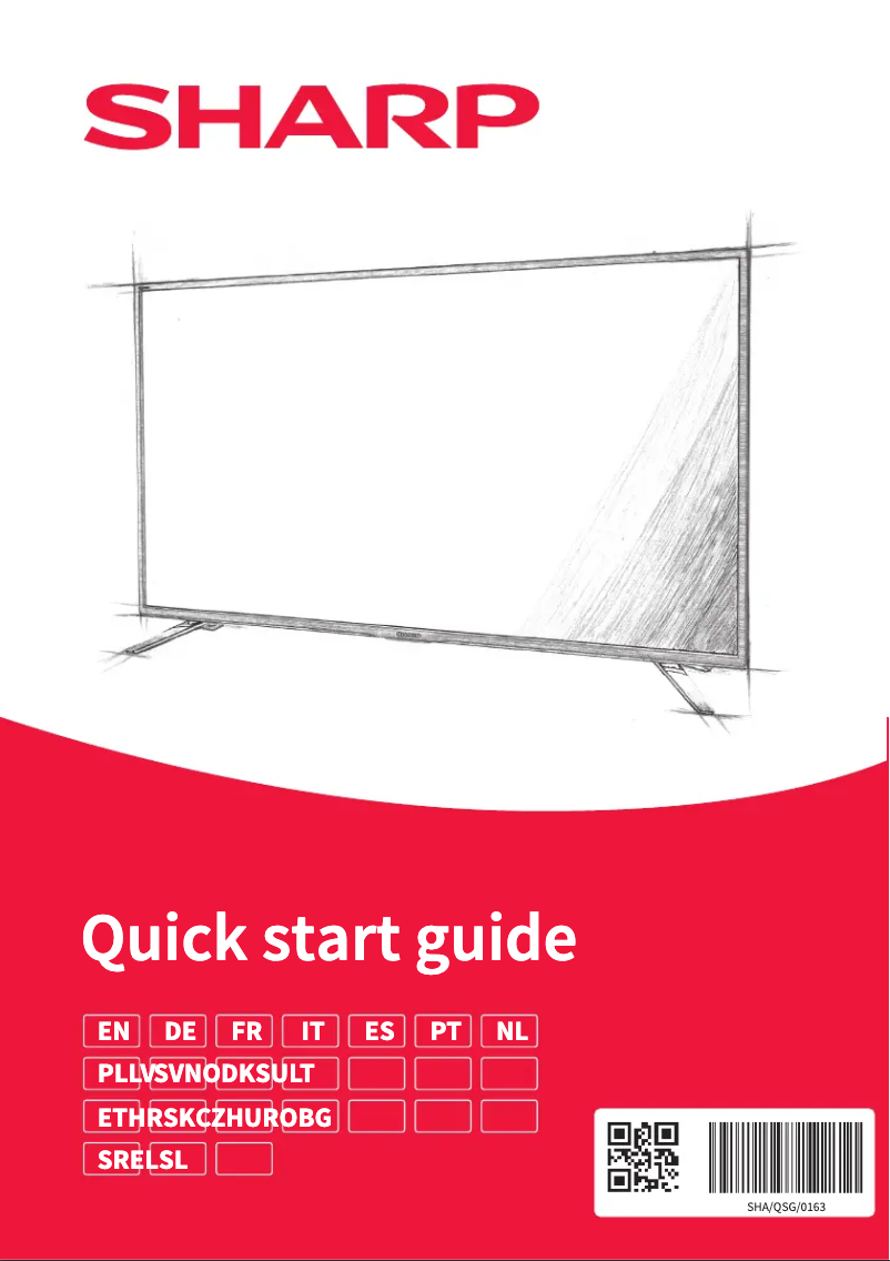 Page n°1 - Manuel utilisateur Sharp 32EE6E