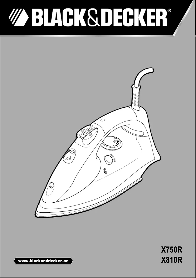 Image de la première page du manuel de l'appareil X750R