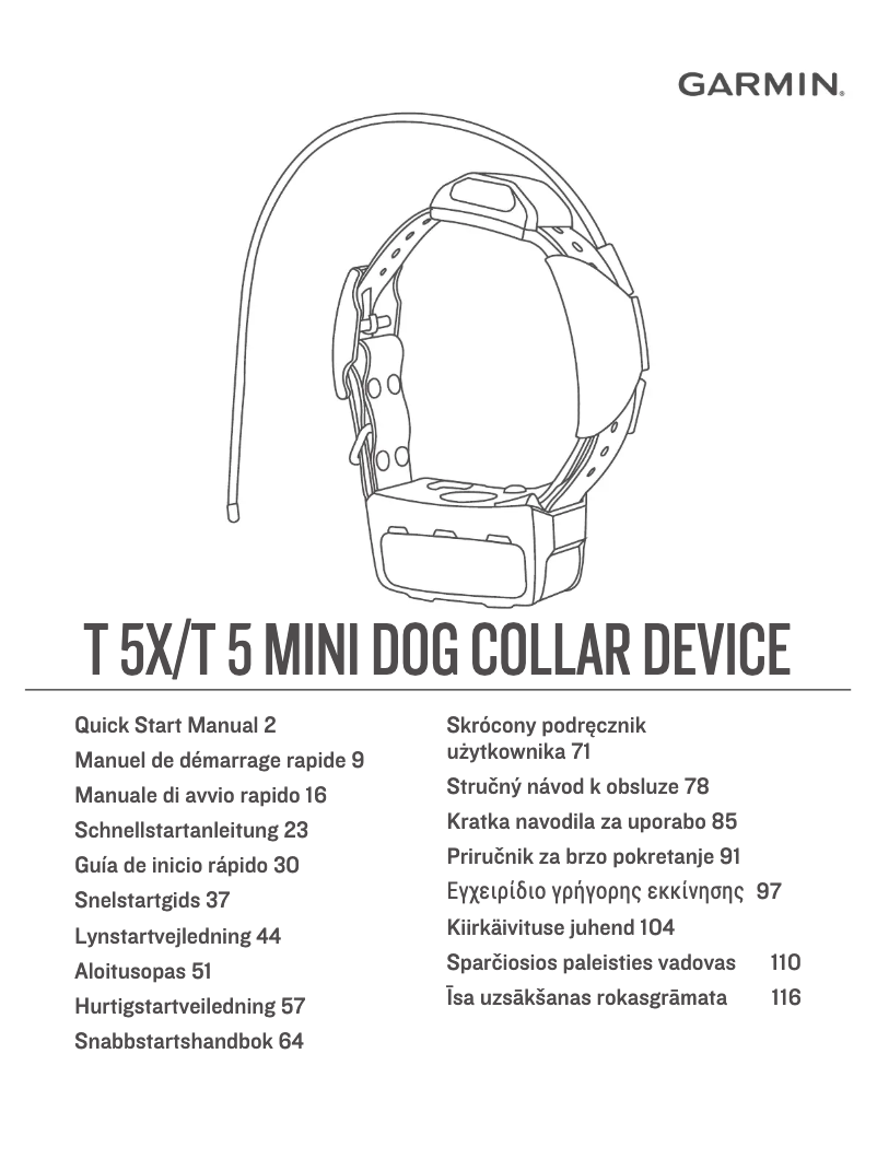 Page 1 de la notice Manuel utilisateur Garmin T 5X