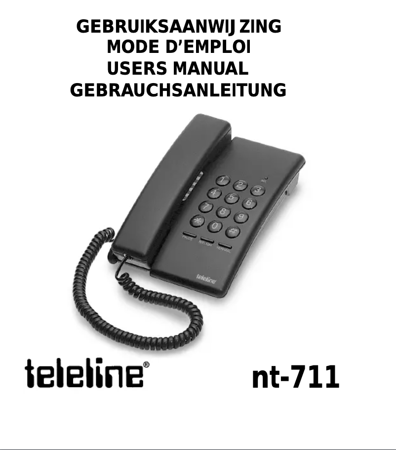 Image de la première page du manuel de l'appareil NT-711
